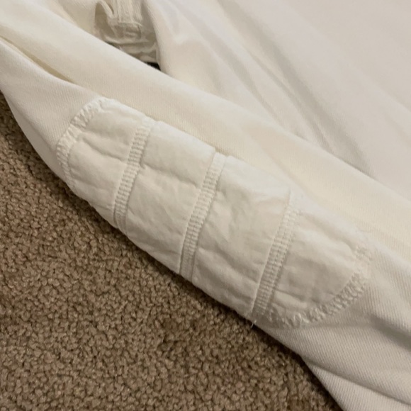 Polo - White color block long sleeve Large - Picture 2 of 6